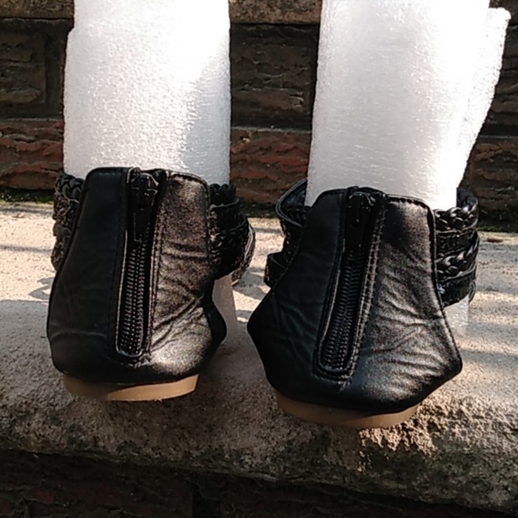 Cute Black Glitter Strap Sandals 3 for 25 sale - Picture 4 of 11